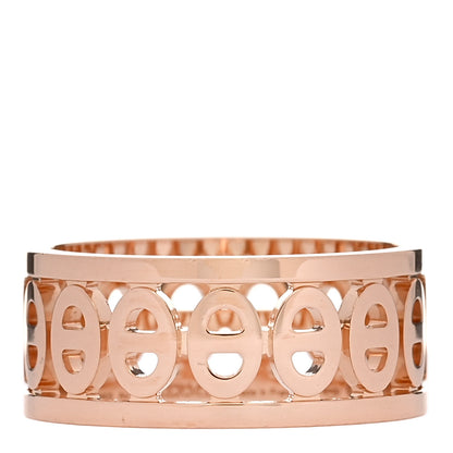 Hermes 18K Rose Gold PM Chaine d'Ancre Divine Ring 52 6 1 of 5