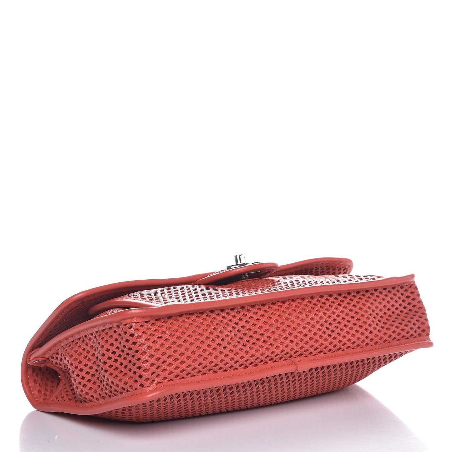 Perforated Calfskin Up In The Air Flap Red