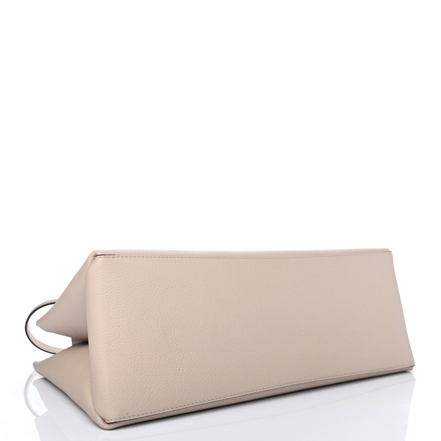 Grained Calfskin Lockme Shopper Greige