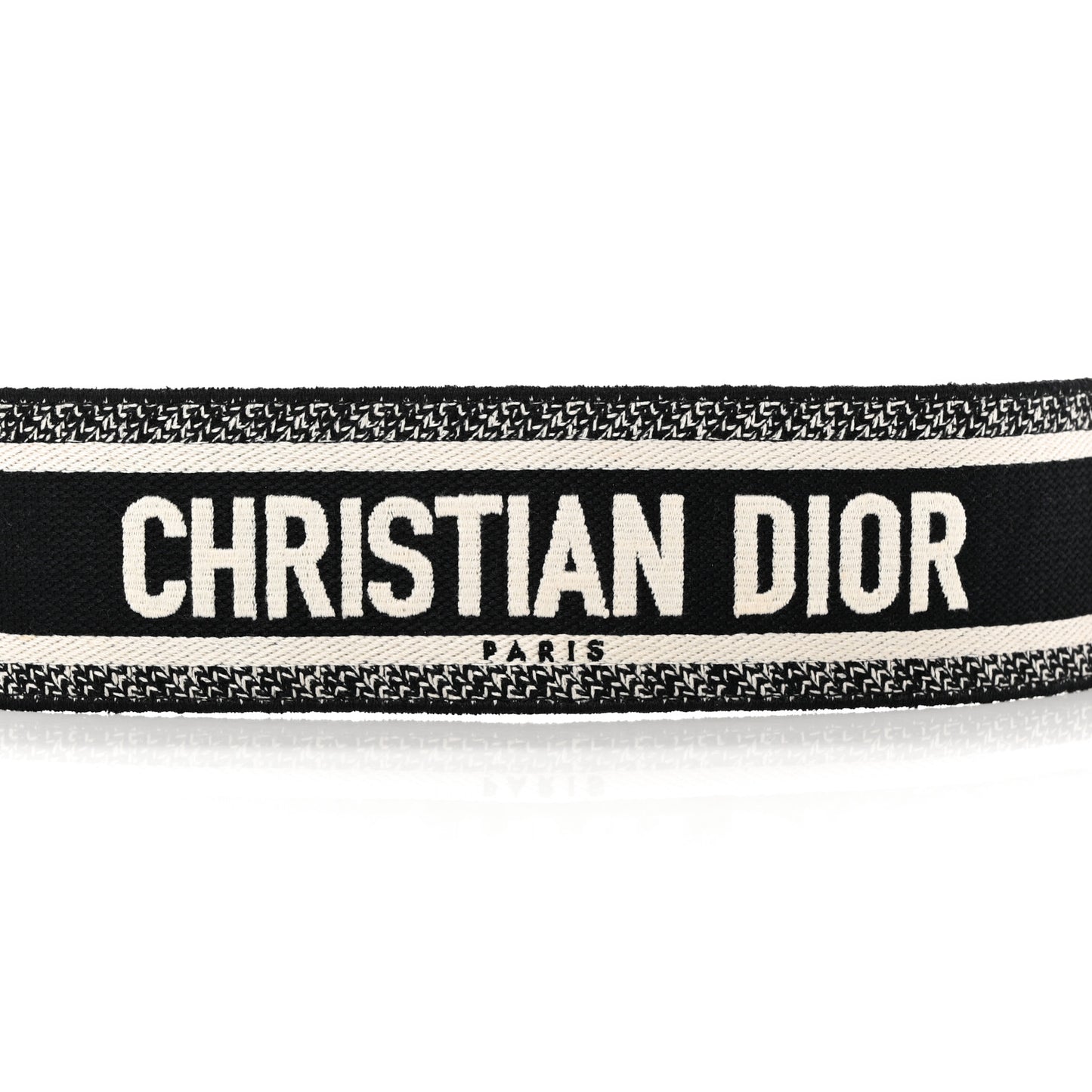 Canvas Embroidered Shoulder Strap Black Ultramatte