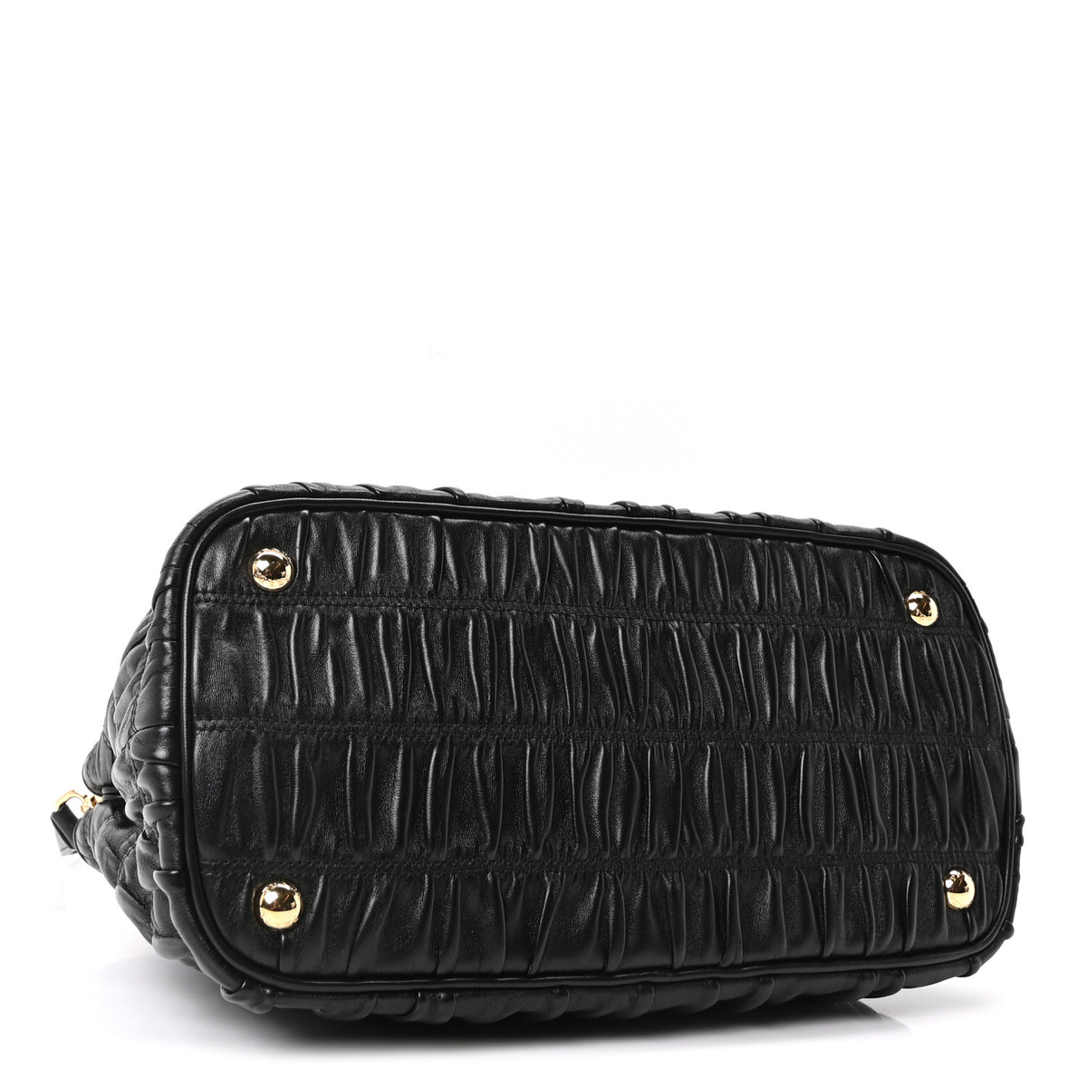 Prada Nappa Gaufre Small Tote Black 4 of 10