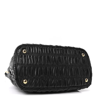 Prada Nappa Gaufre Small Tote Black 4 of 10