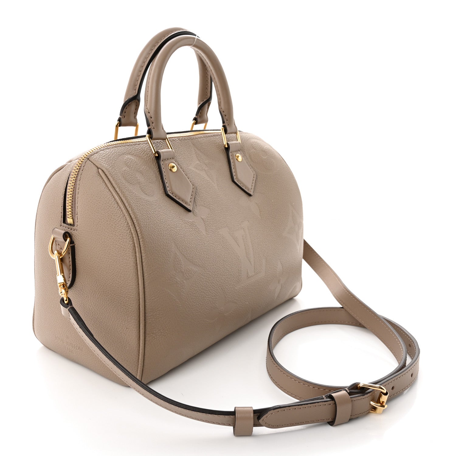 Louis Vuitton Empreinte Monogram Giant Speedy Bandouliere 25 Tourterelle 3 of 14