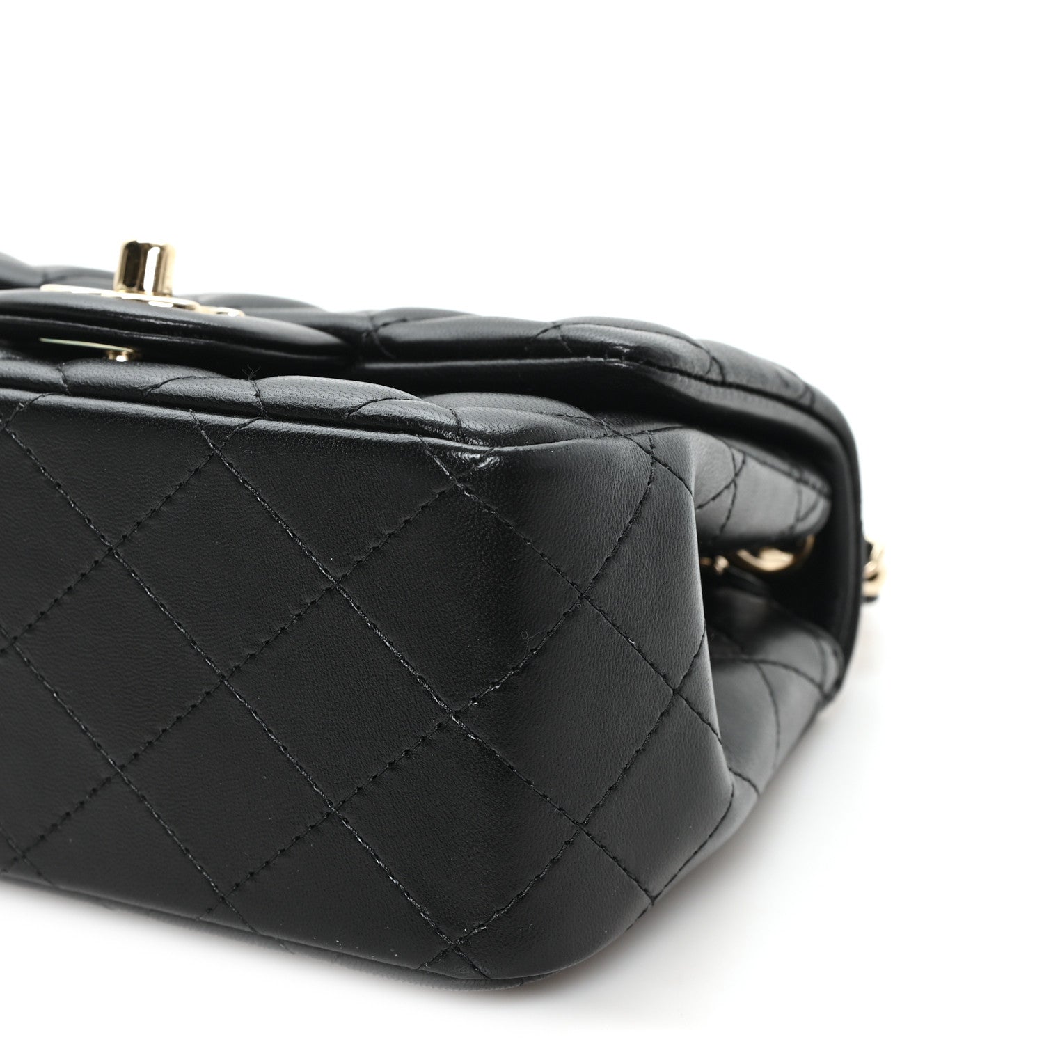 Chanel Lambskin Quilted Mini Square Flap Black 10 of 11
