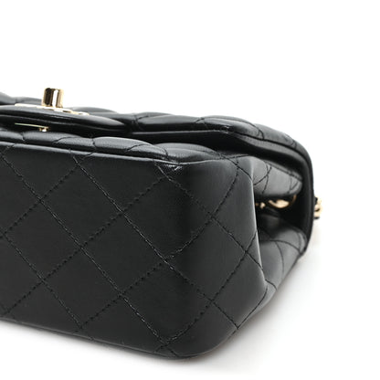 Chanel Lambskin Quilted Mini Square Flap Black 10 of 11
