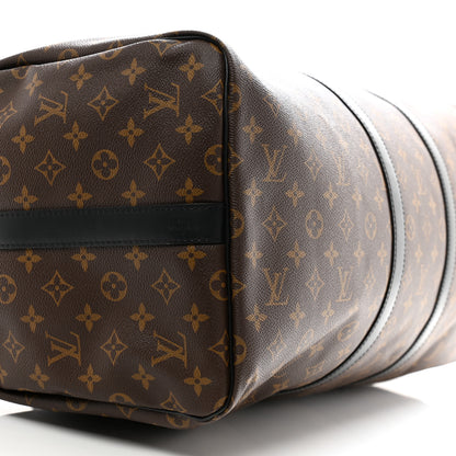 Louis Vuitton Monogram Macassar Keepall Bandouliere 55 8 of 12