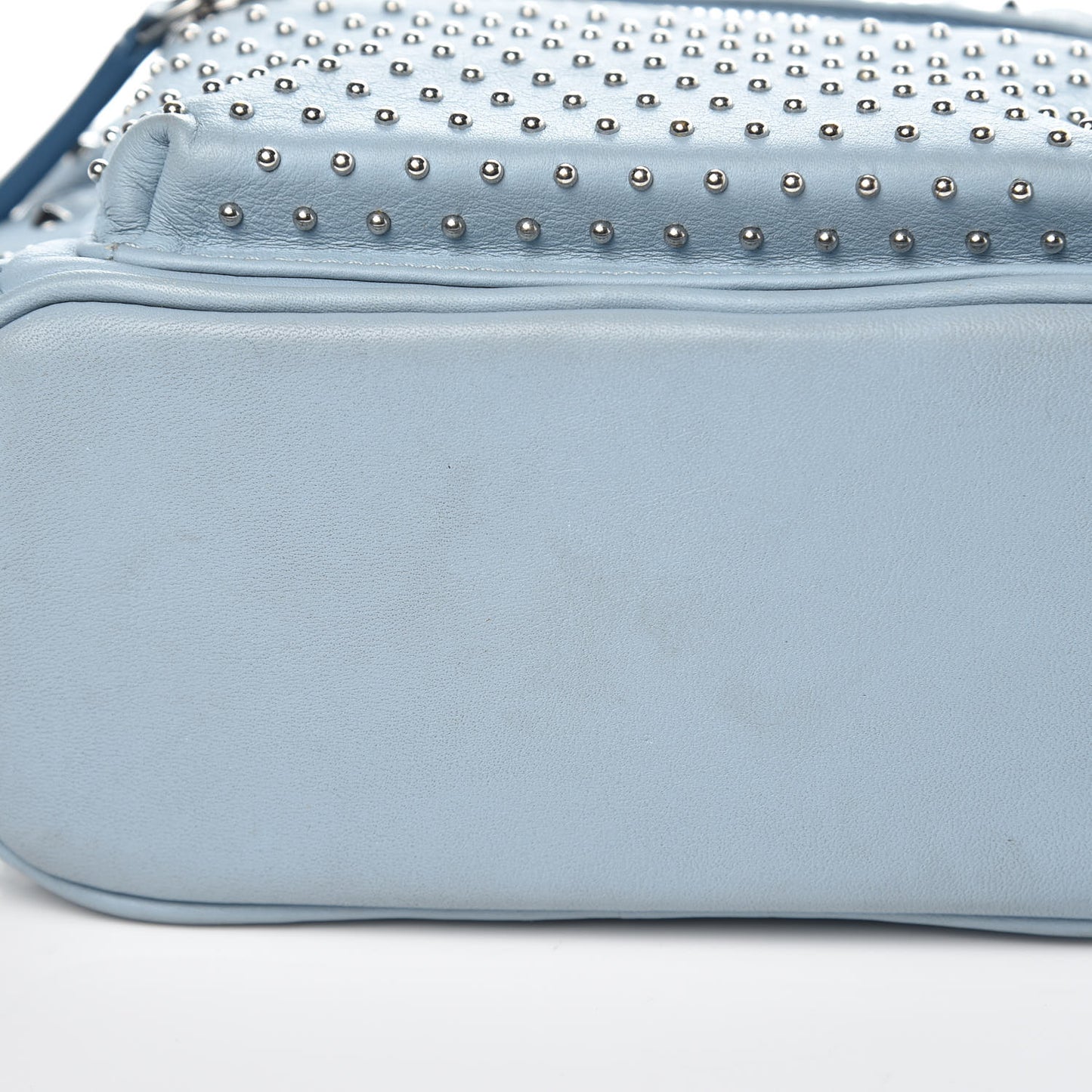 Calfskin Stud X-Mini Stark Bebe Boo Backpack Sky Blue