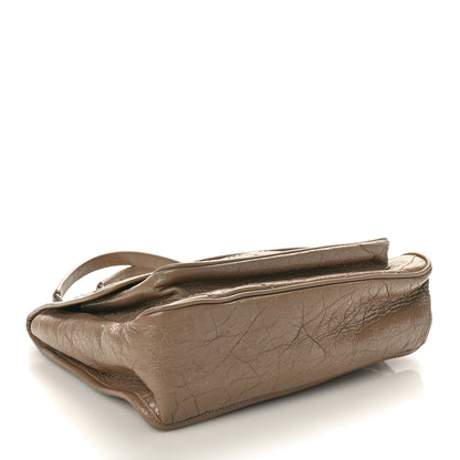 Saint Laurent Crinkled Calfskin Matelasse Monogram Medium Niki Chain Satchel Light Taupe 4 of 10