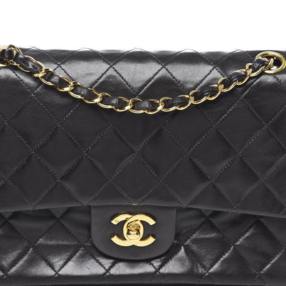 Chanel Lambskin Quilted Medium Double Flap Black 12 of 12