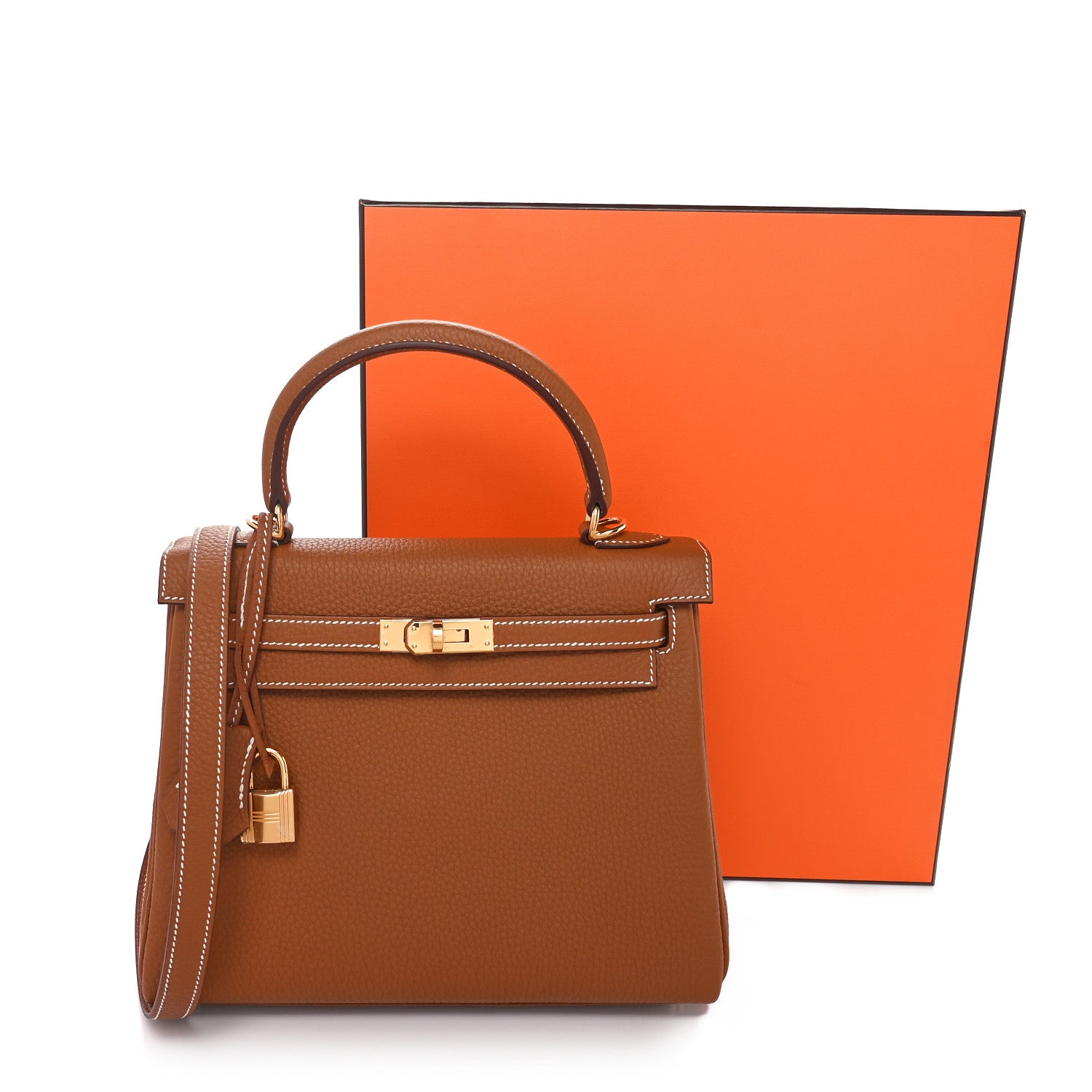Hermes Togo Kelly Retourne 25 Gold 11 of 11
