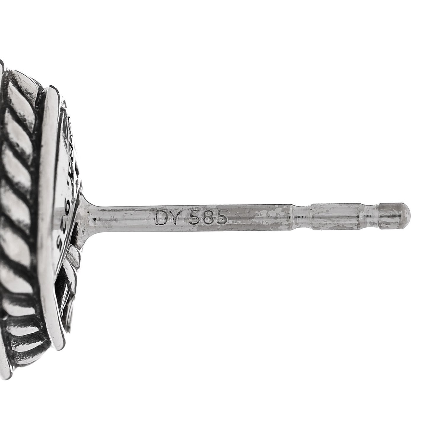 Sterling Silver Black Diamond 7mm Petite Albion Earrings