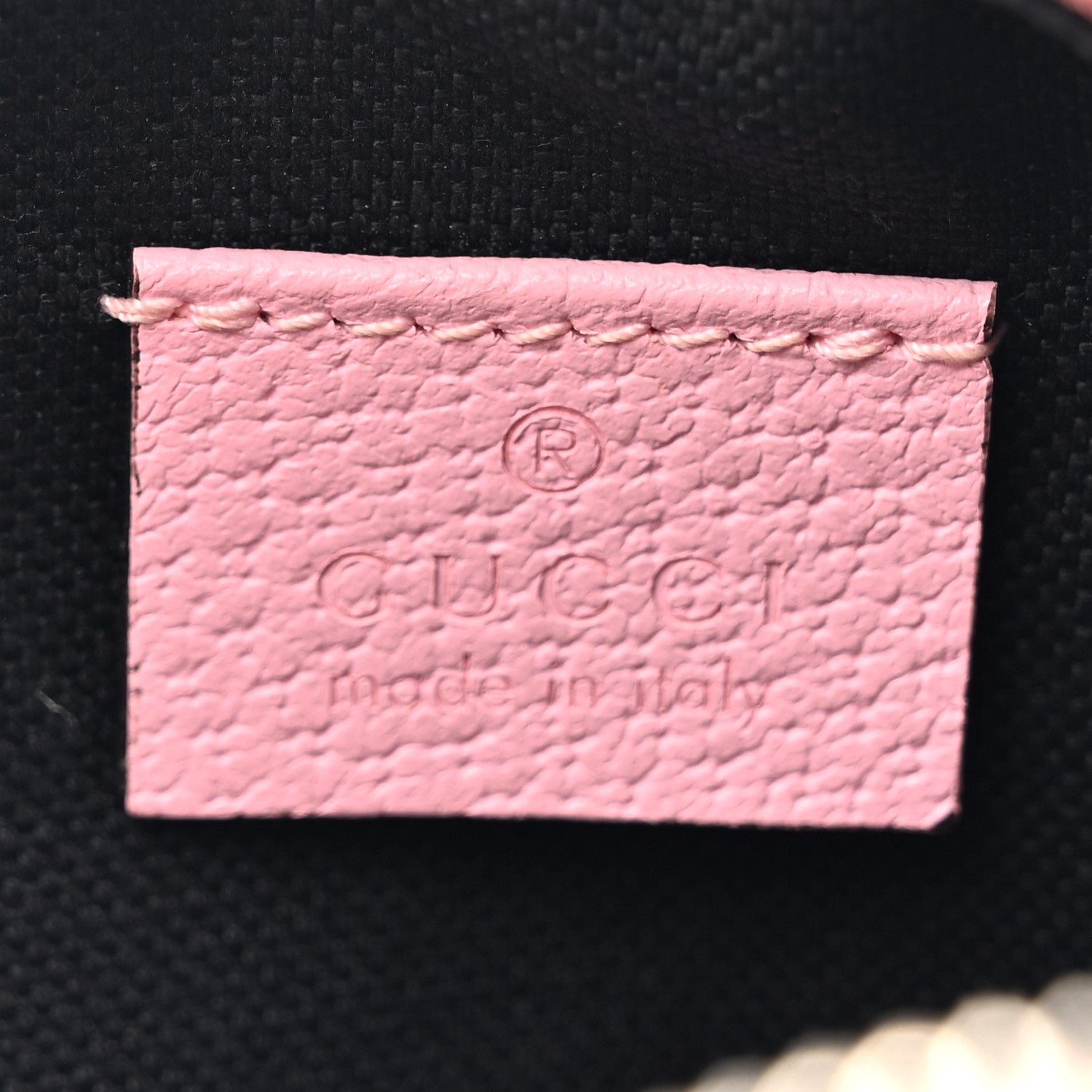 Gucci GG Supreme Monogram Psychedelic Round Shoulder Bag Black Multicolor Sugar Pink 6 of 12