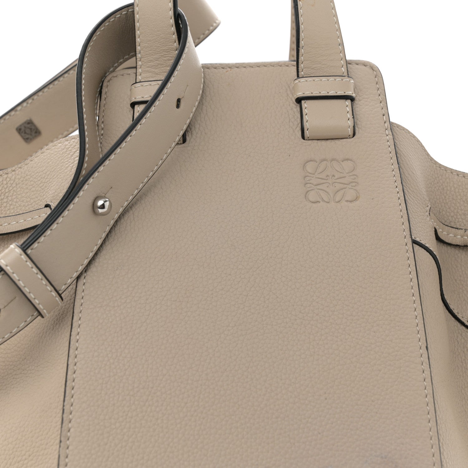 Loewe Calfskin Medium Hammock Shoulder Bag Light Oat 8 of 14