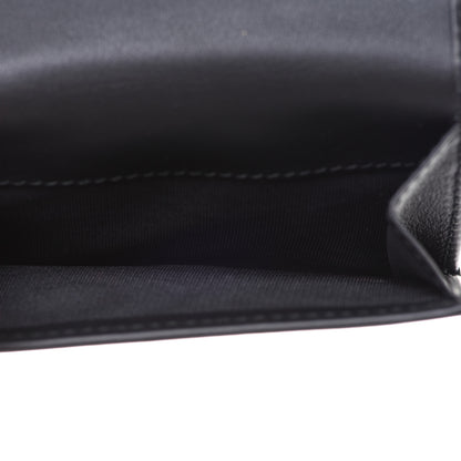 Gucci Calfskin Swarovski Crystal Mini GG Sparkling French Flap Wallet Black 6 of 9