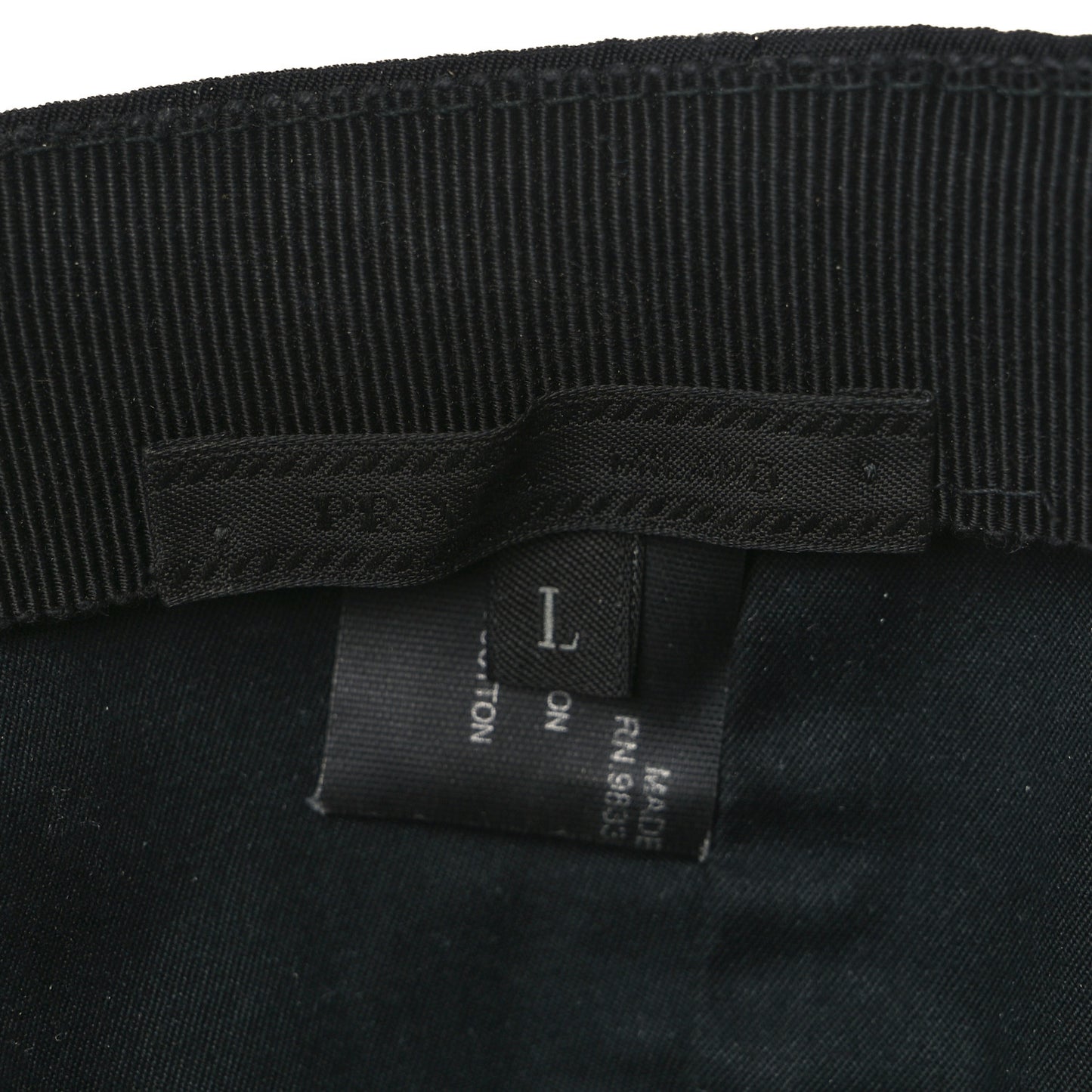 Tessuto Nylon Baseball Cap L Black