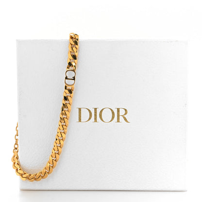 Christian Dior Metal Danseuse Etoile Chain Choker Necklace Gold 6 of 6