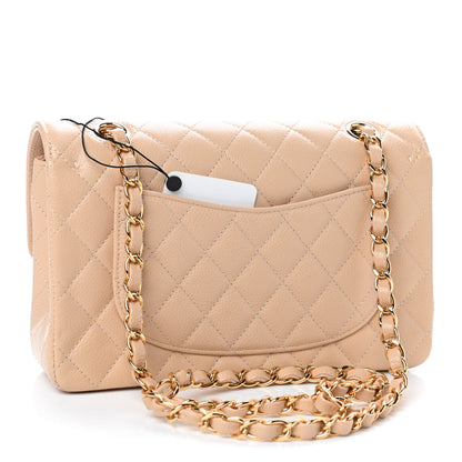 Chanel Caviar Quilted Small Double Flap Beige 2 of 4