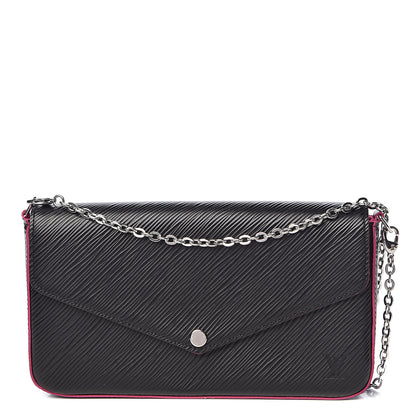 Louis Vuitton Epi Pochette Felicie Black Hot Pink 1 of 13