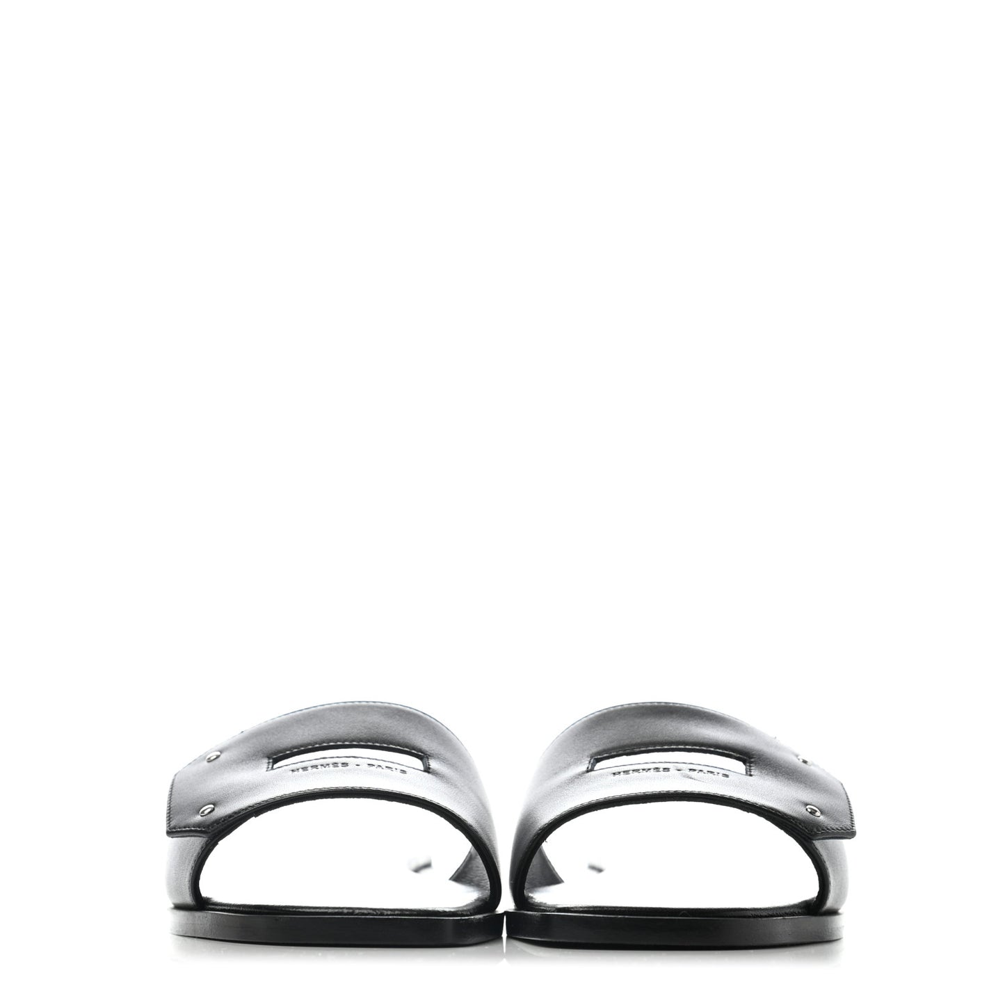Calfskin View Sandals 36.5 Black