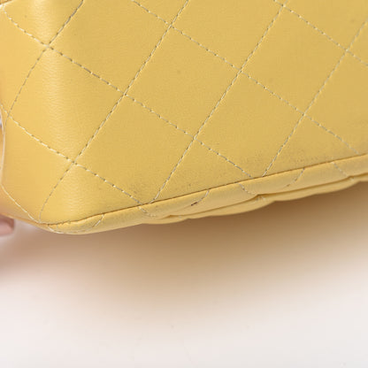 Chanel Lambskin Quilted Mini Rectangular Flap Yellow 15 of 16