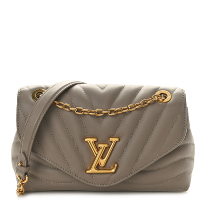 Louis Vuitton Calfskin LV New Wave Chain Bag Taupe 1 of 9