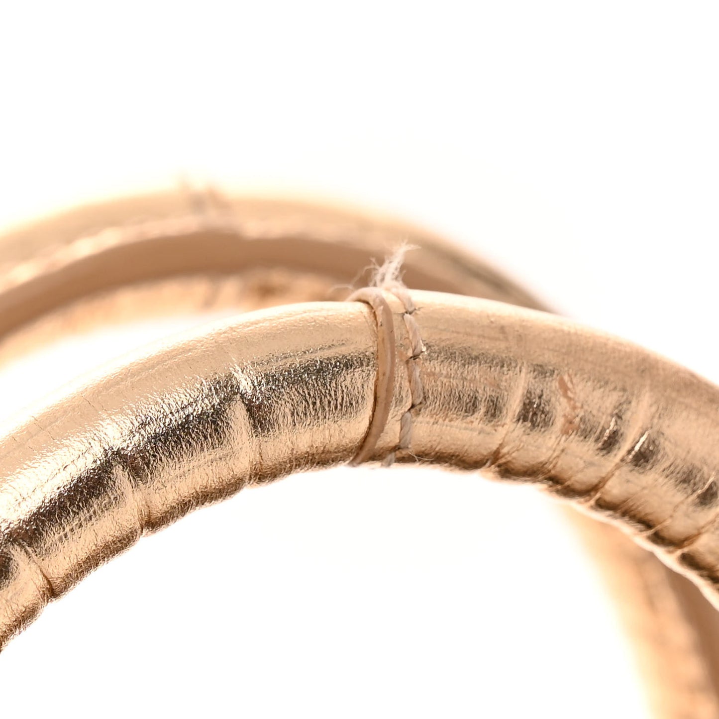 Metallic Calfskin Lizard Embossed Nano Sac De Jour Gold