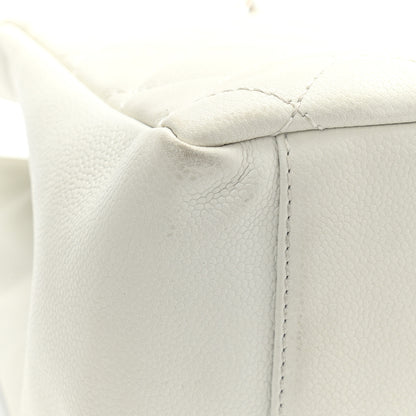 Chanel Caviar Quilted Grand Shopping Tote GST White 15 of 16