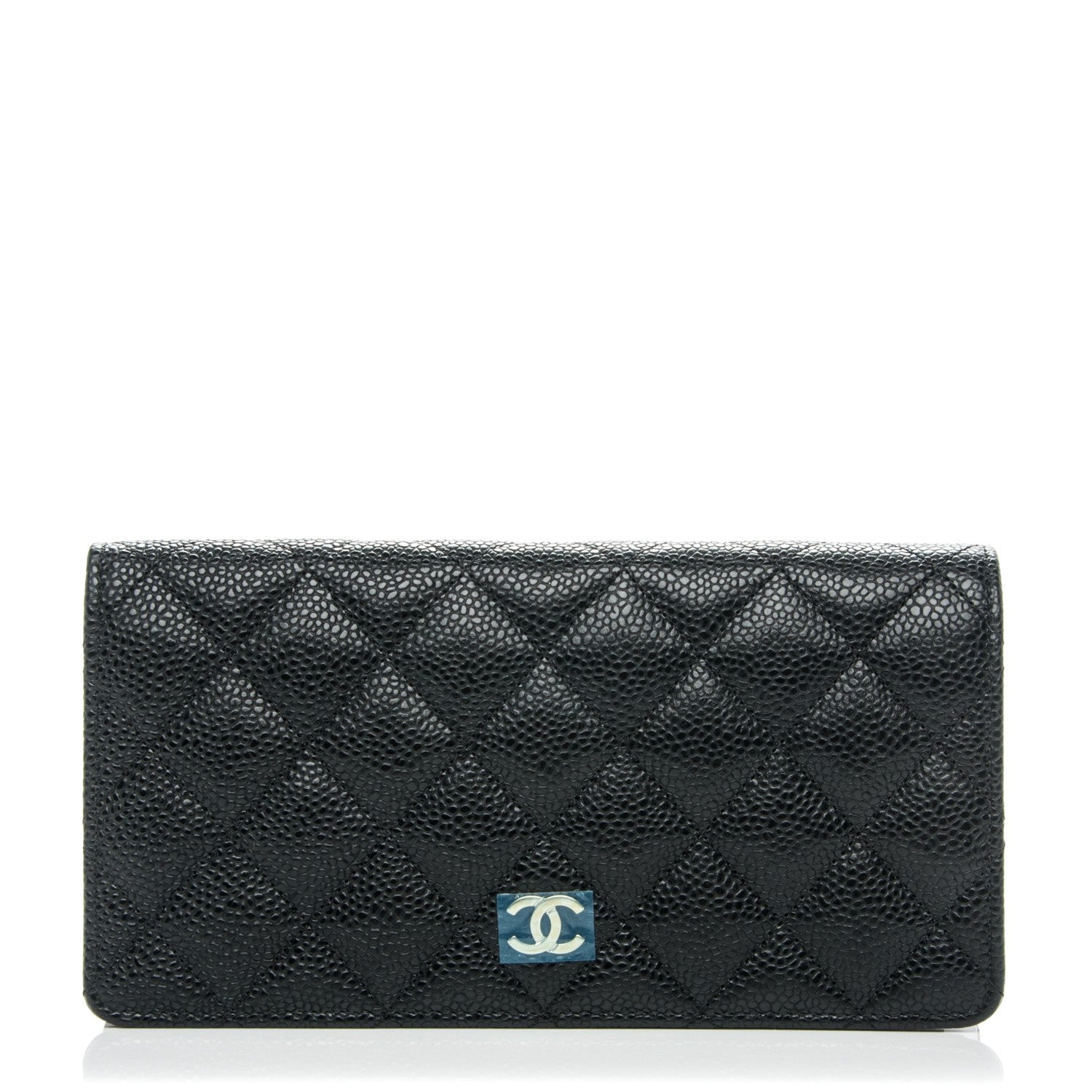 Chanel Caviar Quilted Yen Wallet Black 1 of 8