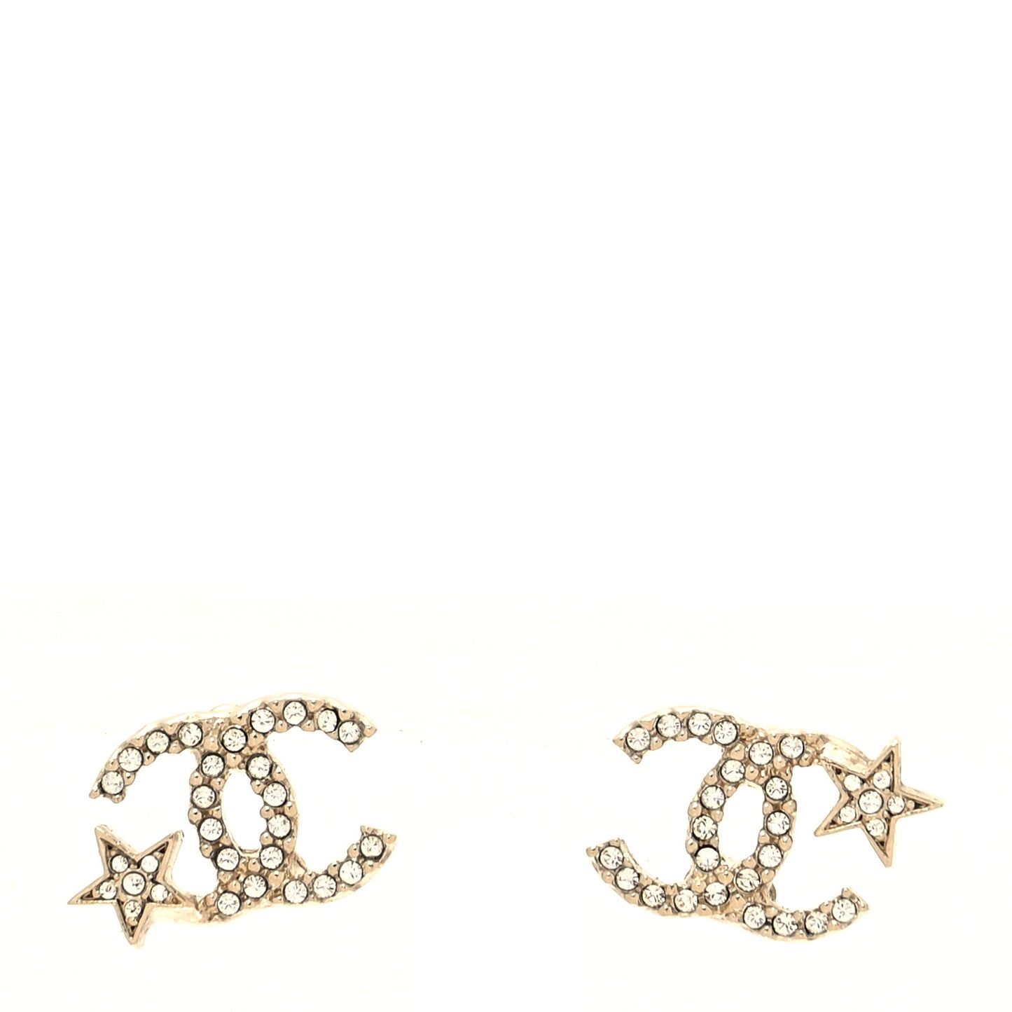 Crystal CC Starfall Earrings Gold
