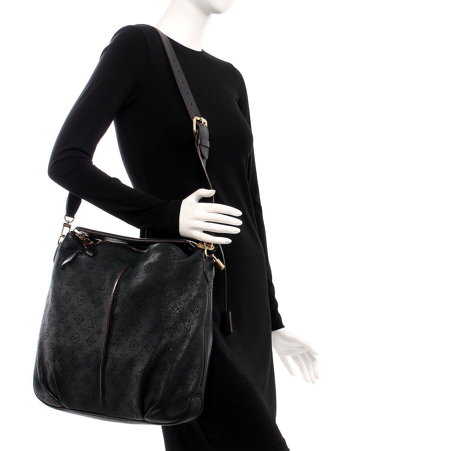 Louis Vuitton Mahina Selene MM Black 2 of 22