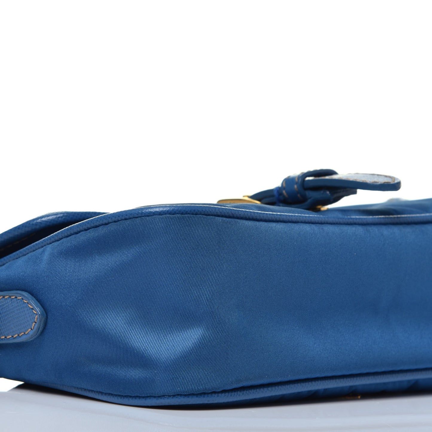 Tessuto Nylon Saffiano Crossbody Bag Cobalto