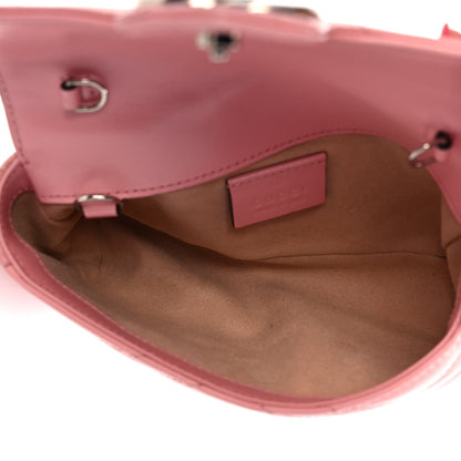 Gucci Calfskin Matelasse Super Mini GG Marmont Shoulder Bag Wild Rose 5 of 11
