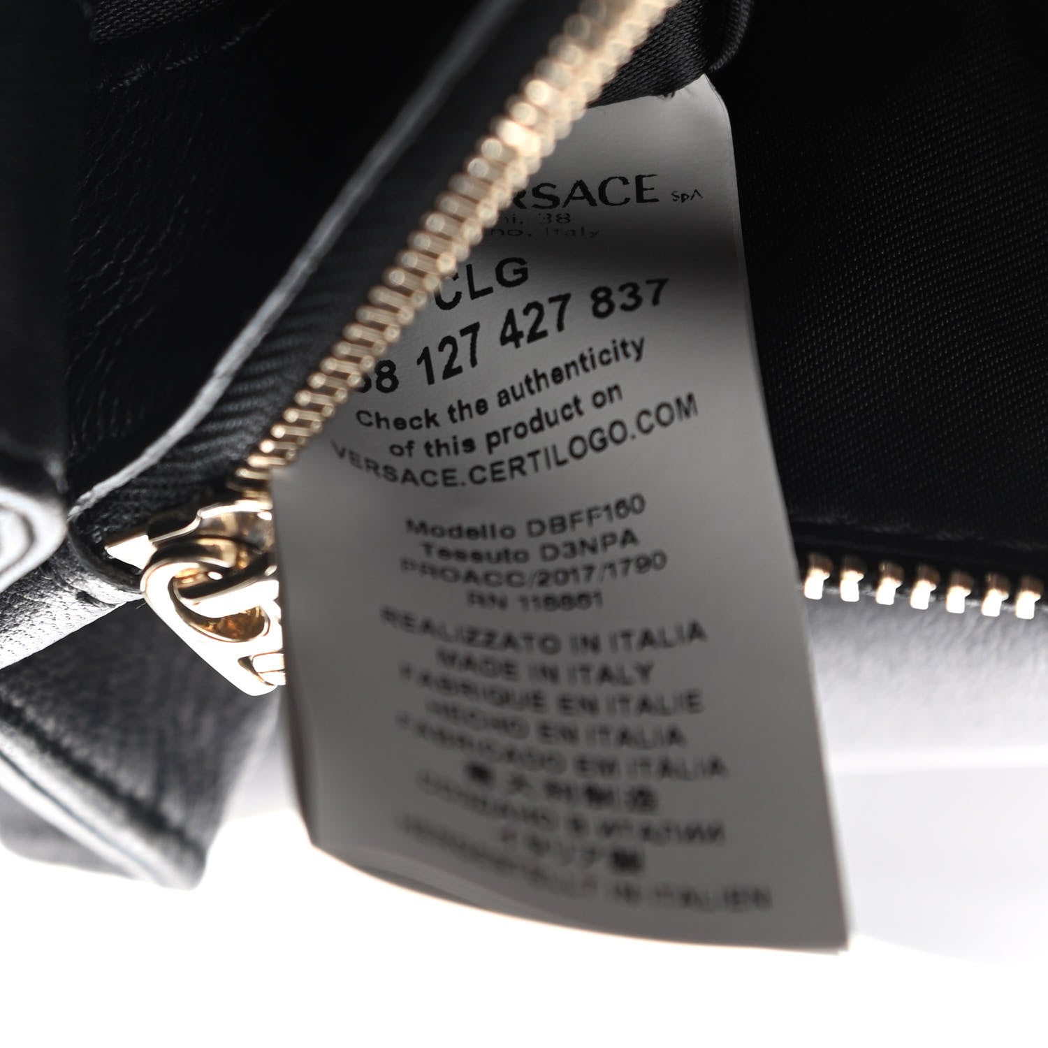 Versace Nappa Palazzo Quilted Shoulder Bag Black 10 of 11