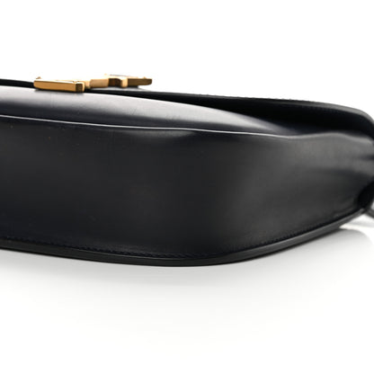 Saint Laurent Smooth Calfskin Monogram Medium Kaia Satchel Deep Marine 10 of 17