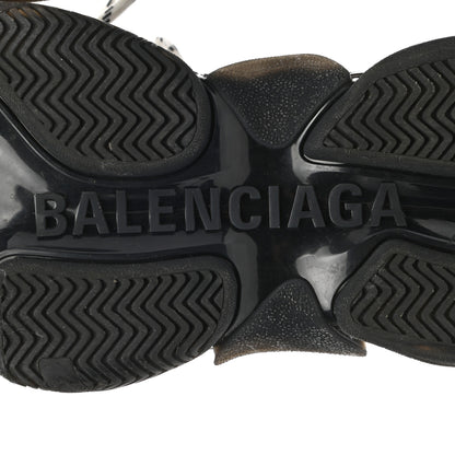 Balenciaga Fabric Mesh Clear Sole Womens Triple S Sneakers 38 Black 6 of 10