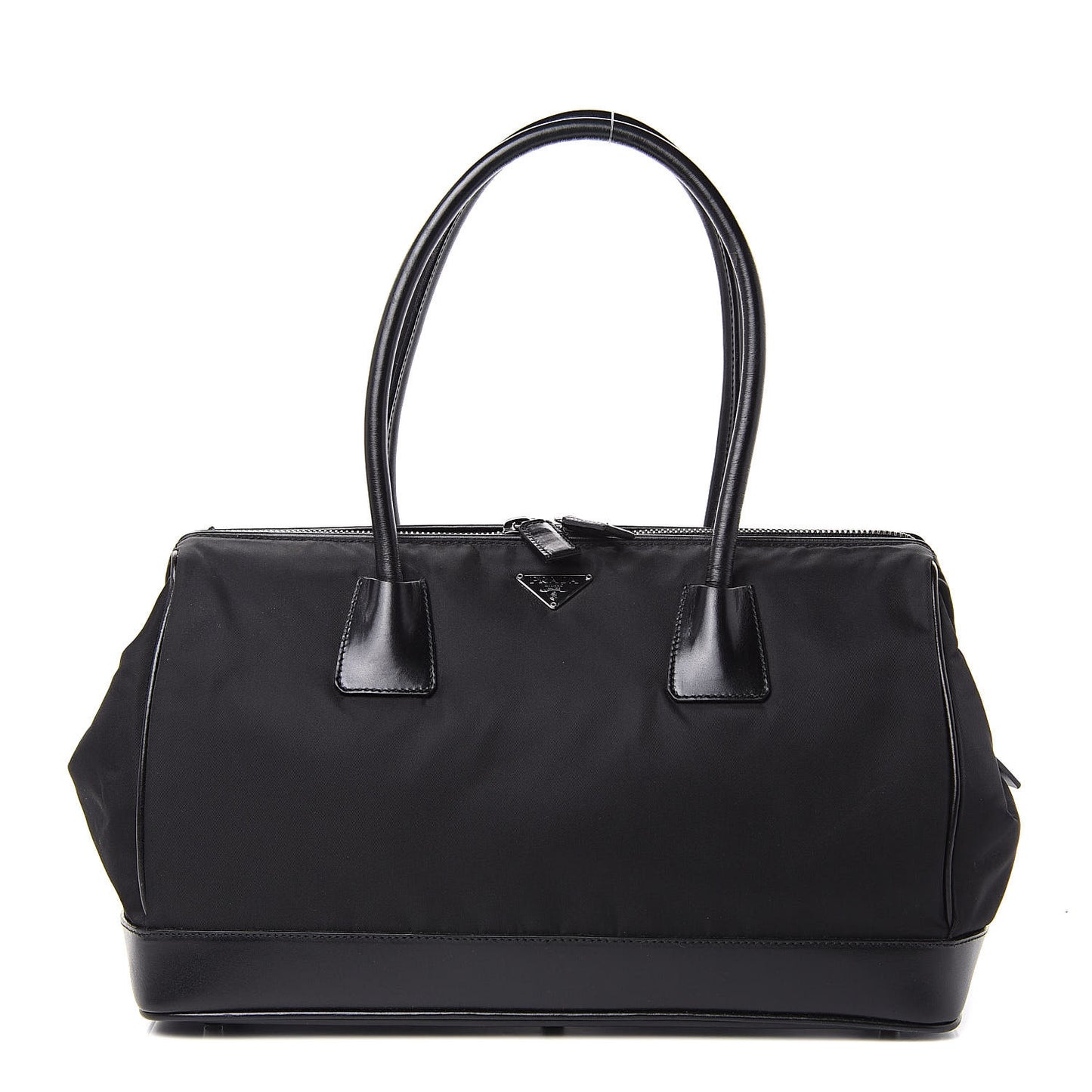 Tessuto Nylon Soft Calf Bowler Black