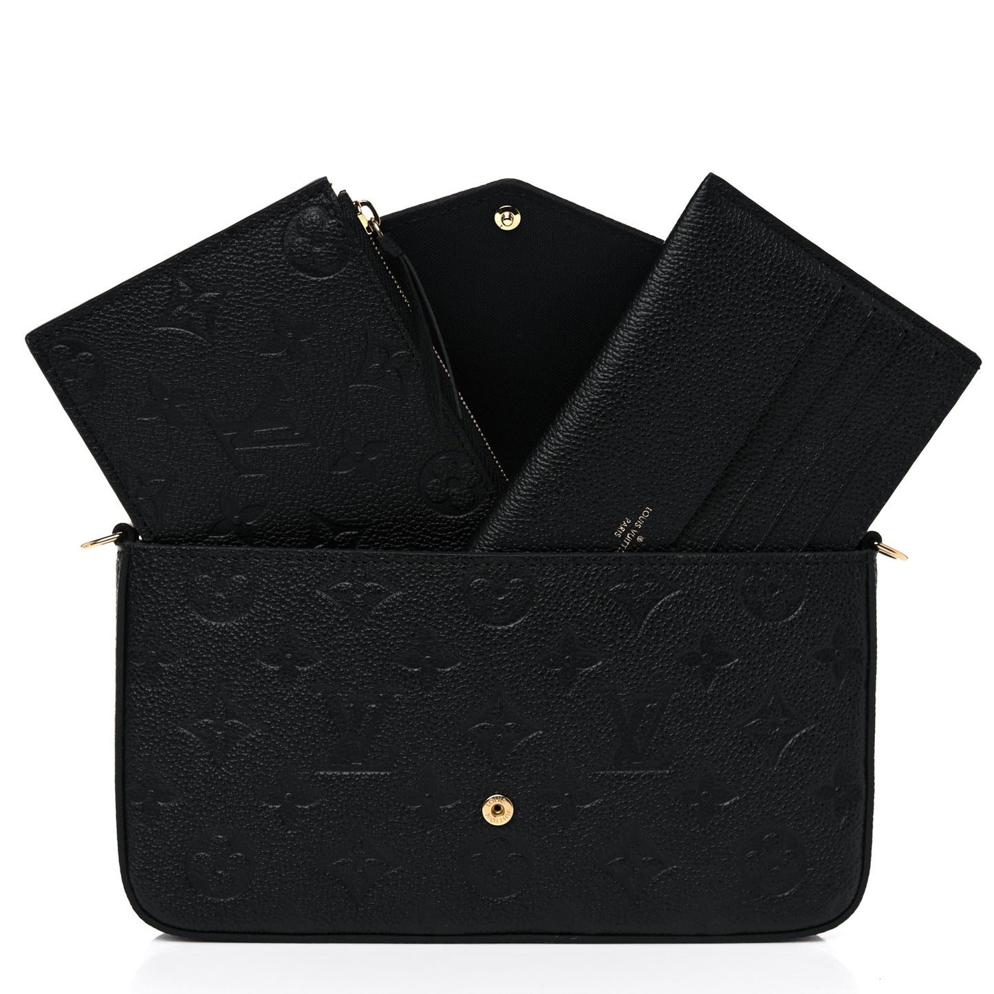 Empreinte Pochette Felicie Chain Wallet Black