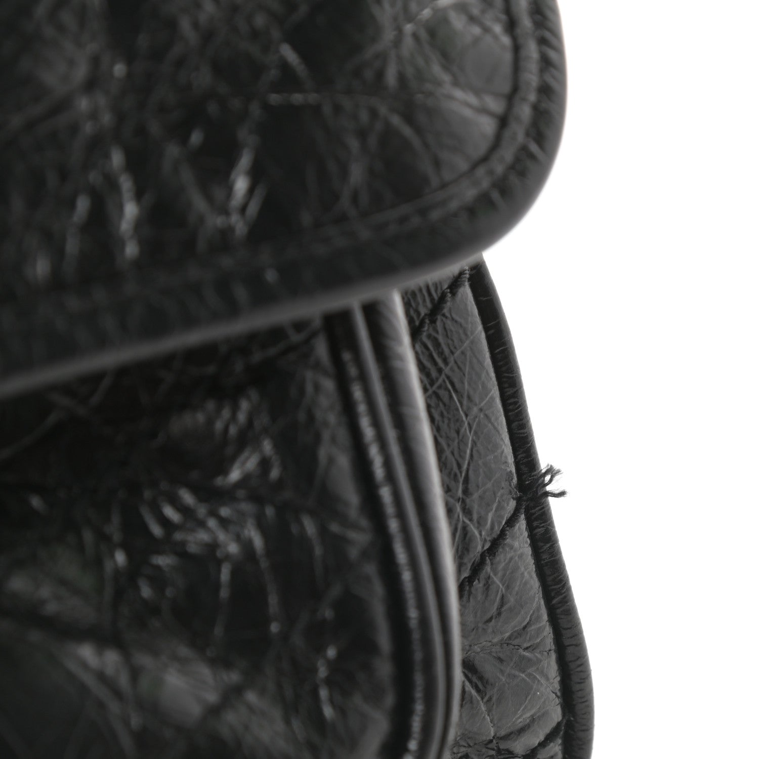Saint Laurent Crinkled Calfskin Matelasse Monogram Large Niki Chain Satchel Black 9 of 15