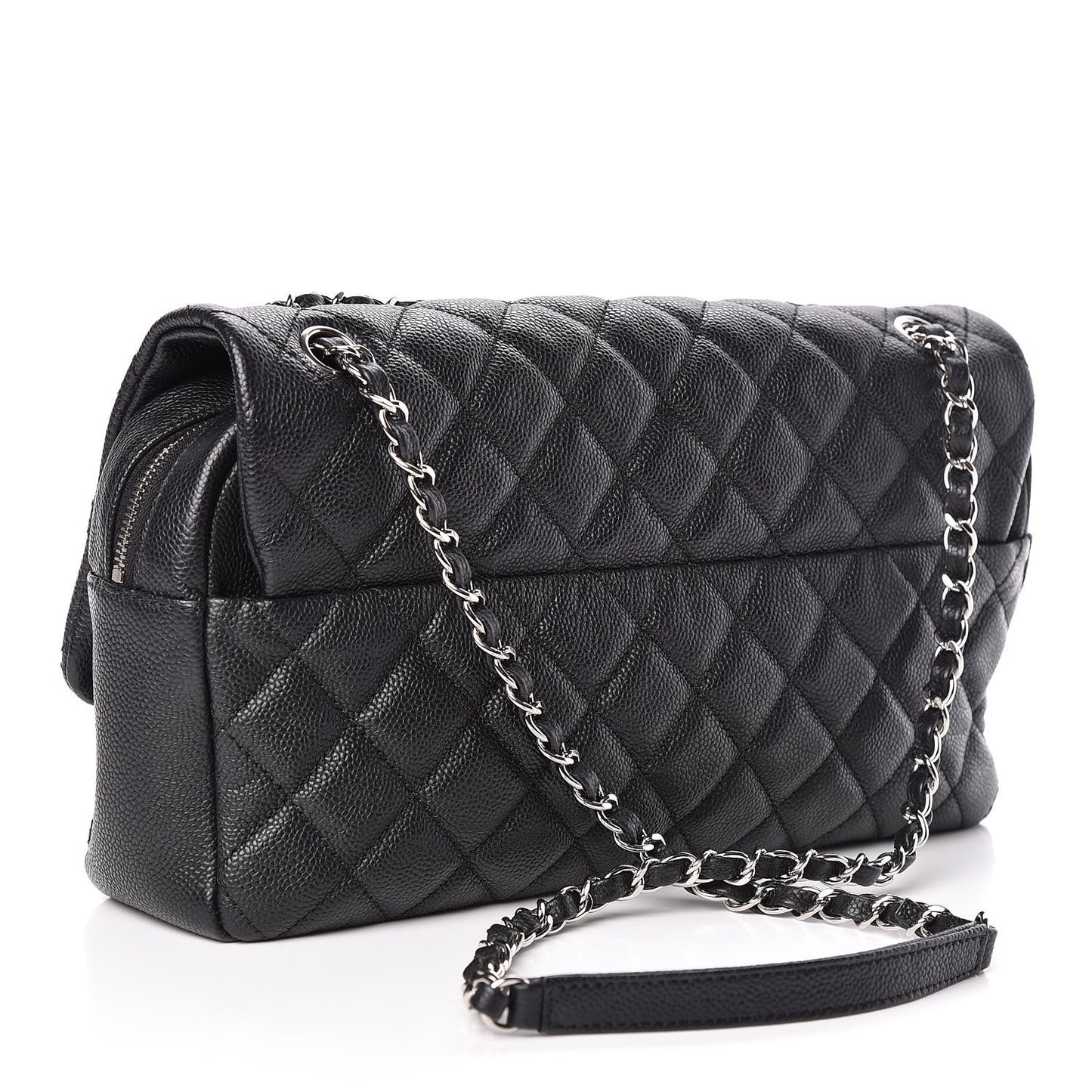 Caviar Quilted Jumbo Easy Flap Black