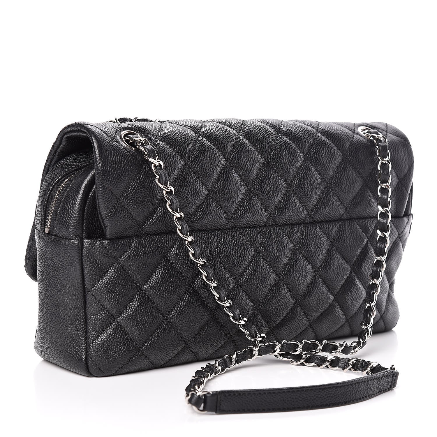 Chanel Caviar Quilted Jumbo Easy Flap Black 3 of 10