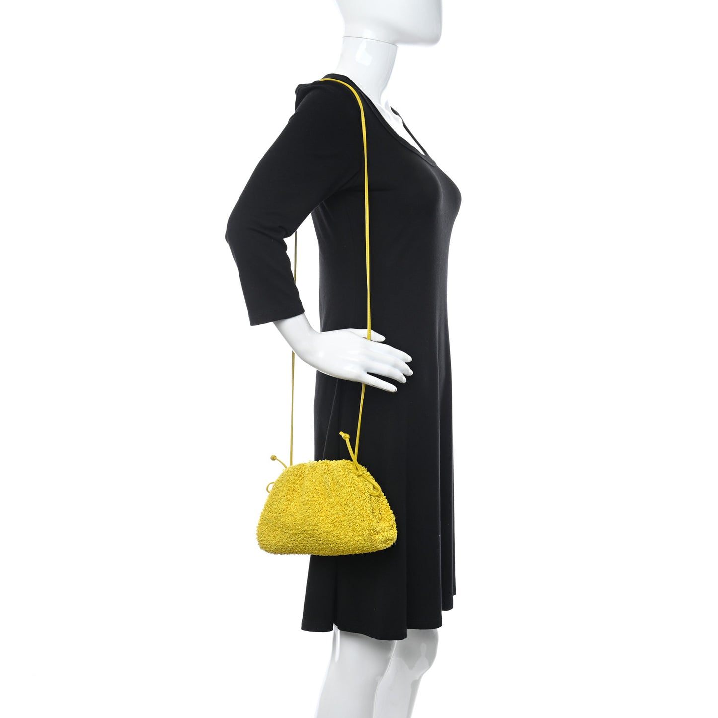 Boucle Curly Raffia The Mini Pouch Mirabelle