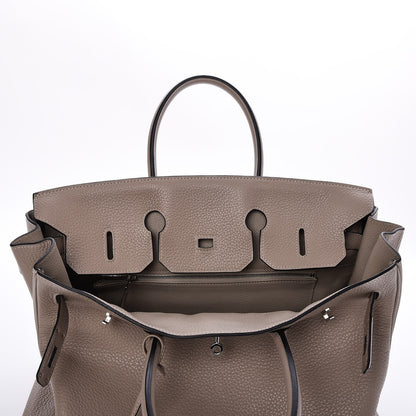 Hermes Taurillon Clemence Birkin 35 Gris Tourterelle 24 of 36