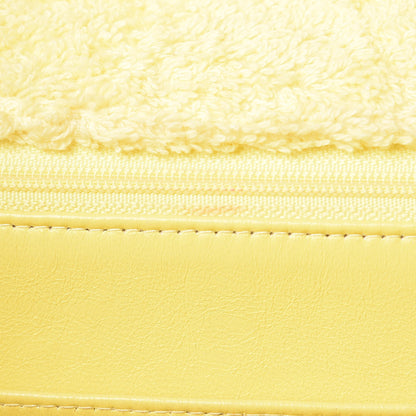 Chanel Terry Cotton Quilted XL Jumbo Single Flap Yellow 9 of 17