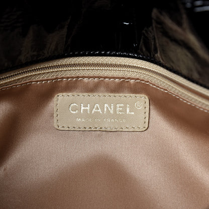 Chanel Vinyl Medium Rock and Chain Flap Black 6 of 9