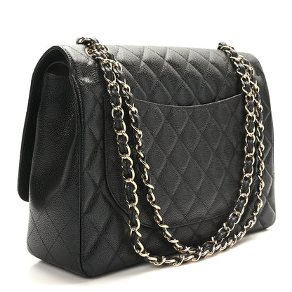 Chanel Caviar Quilted Maxi Double Flap Black 3 of 9