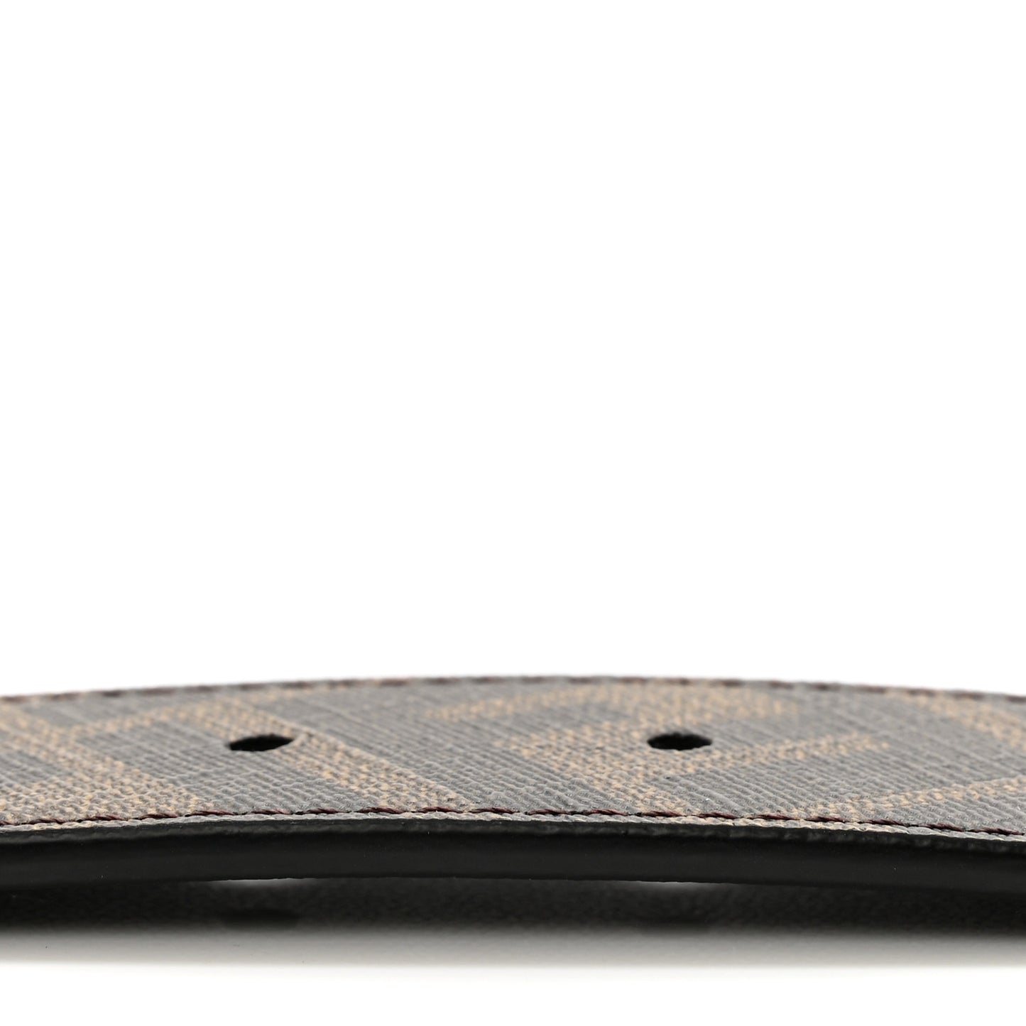 Cuoio Romano Glazed Fabric FF 1974 Reversible Belt 95 38 Black Tobacco