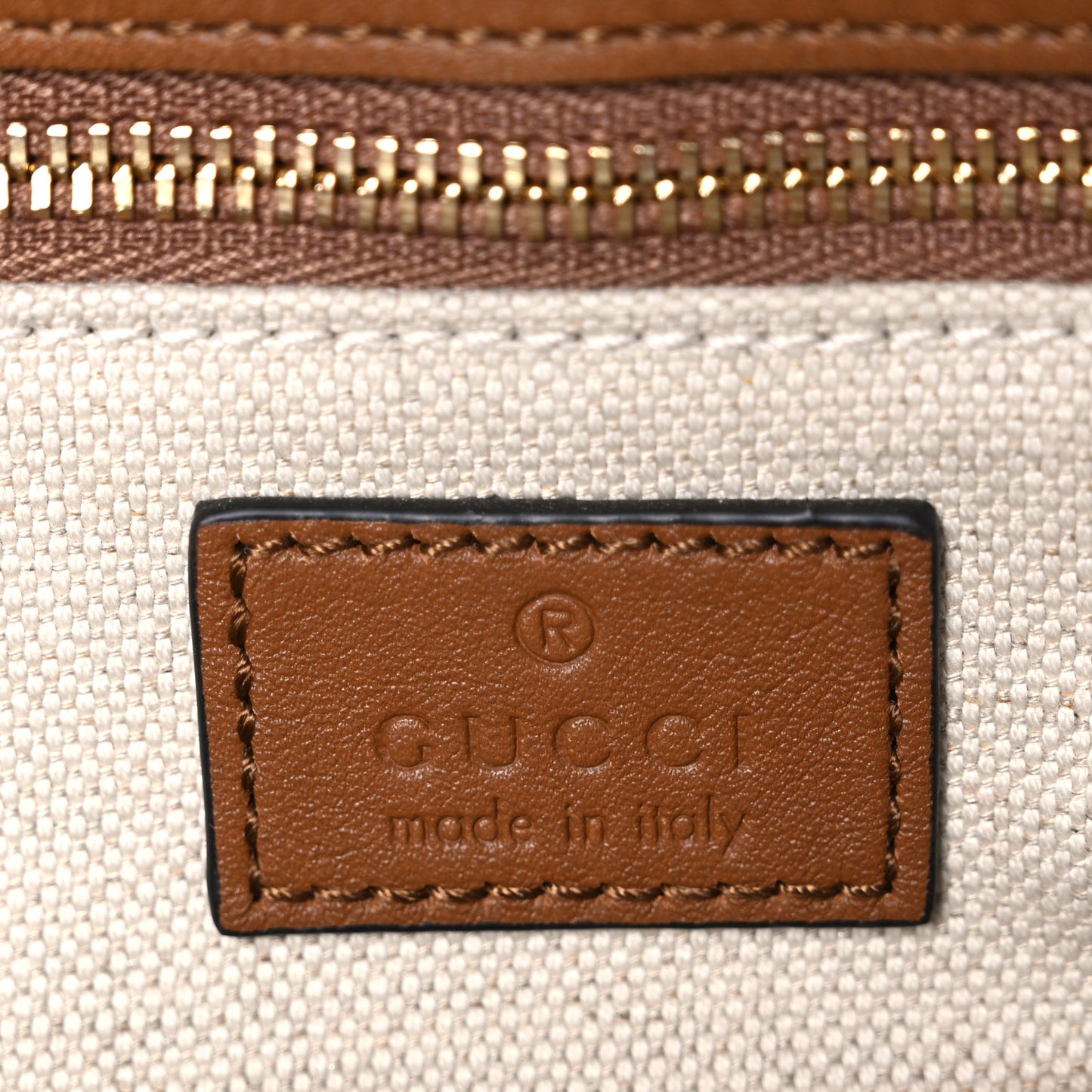 GG Supreme Monogram Horsebit 1955 Soft Small Shoulder Bag Beige Brown