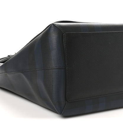 Burberry London Check Large Burleigh Messenger Blue Black 9 of 10