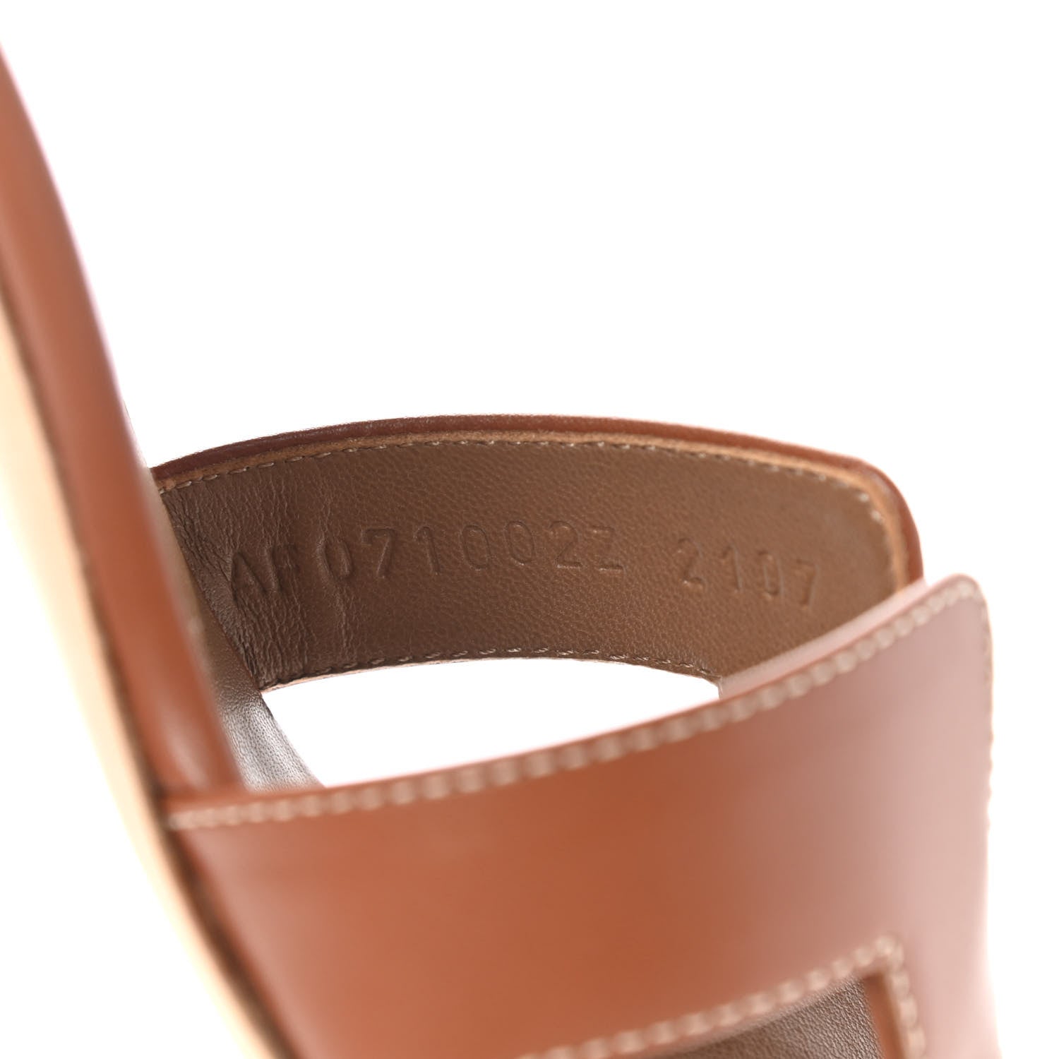 Hermes Calfskin Oasis Sandals 36.5 Gold 8 of 9