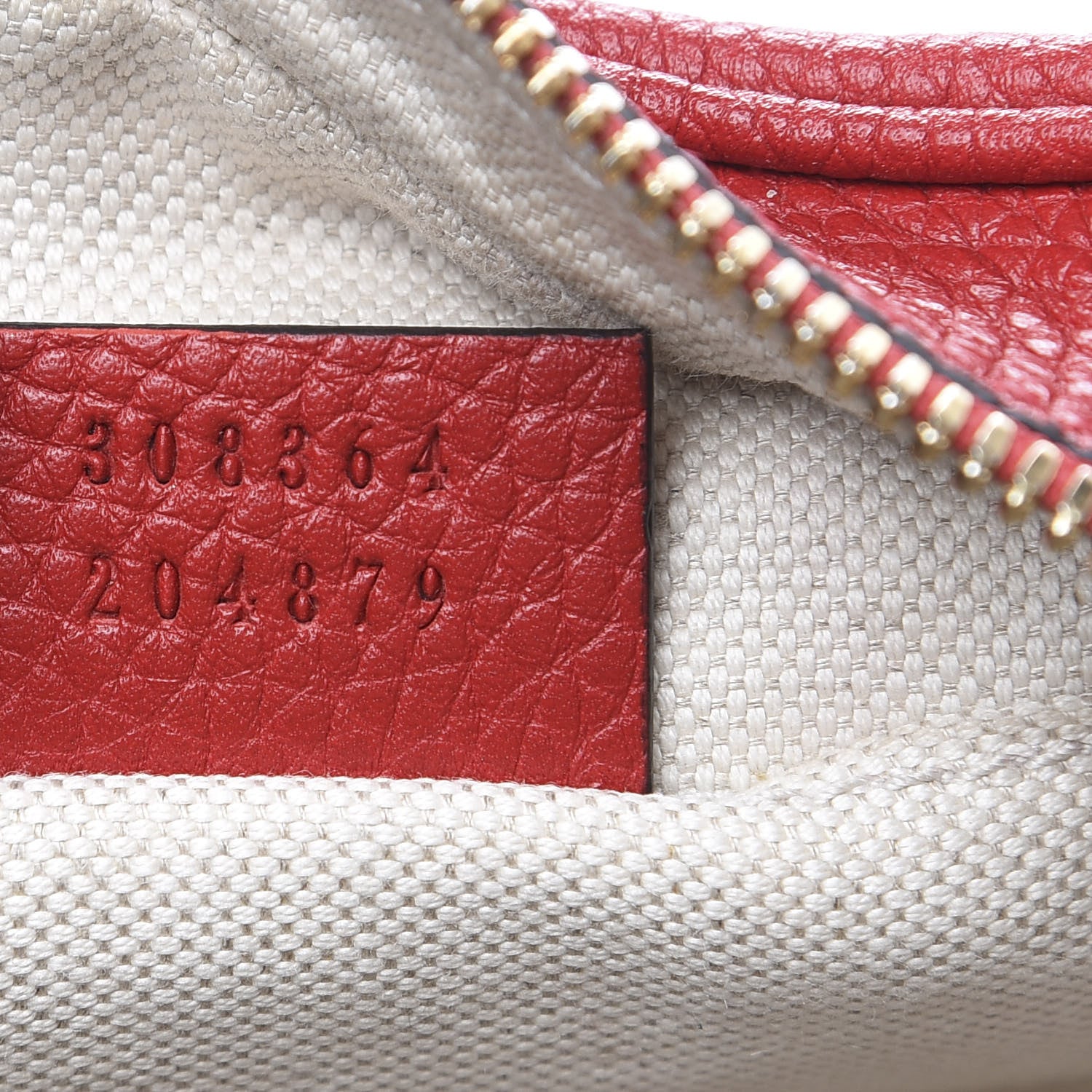 Gucci Pebbled Calfskin Small Soho Disco Bag Tabasco Red 6 of 9